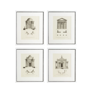 PRINTS ARCHITECTURE SET OF 4