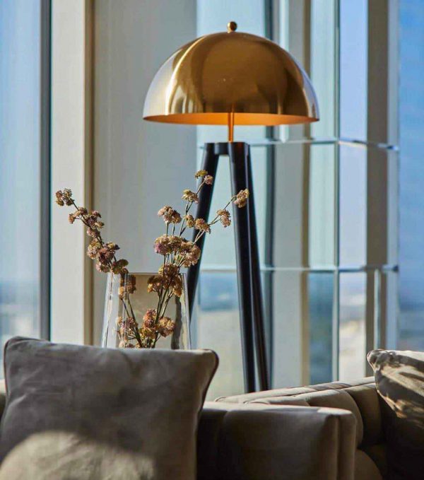 FLOOR LAMP COYOTE GOLD