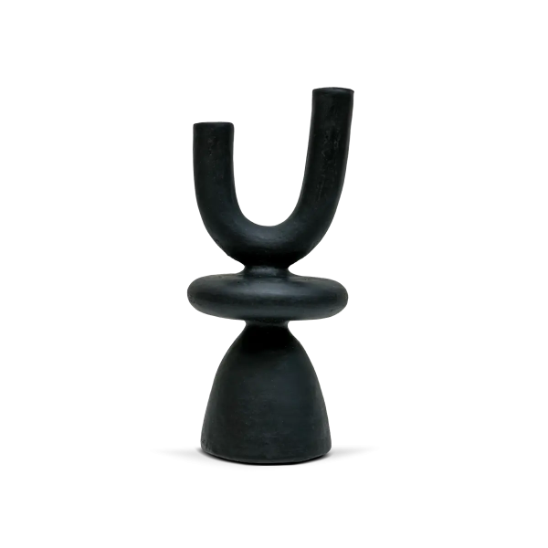 CANDLESTICK WHITE ABSTRACT